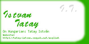 istvan tatay business card