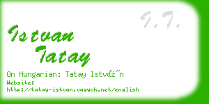 istvan tatay business card